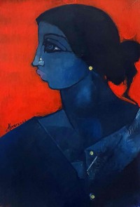 Abrar Ahmed, 15 x 22 Inch, Oil on Paper, Figurative Painting, AC-AA-371